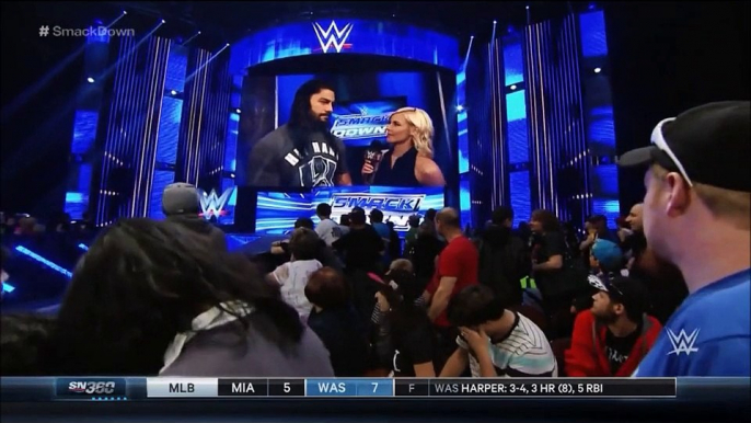 Renee Young interviews Roman Reigns (7-5-15)