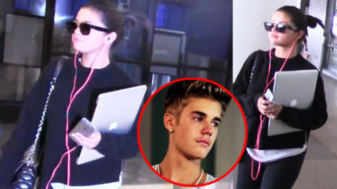 (VIDEO) Selena Gomez IGNORES Questions about Justin Bieber Trying To Win Her Back