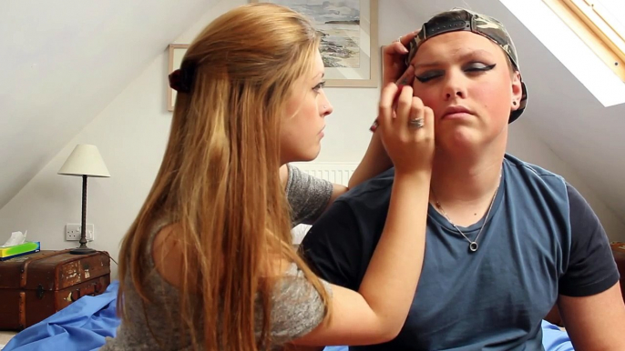 Ultimate Make Up Tutorial - Girlfriend Does My Make Up! (Funniest EVER)