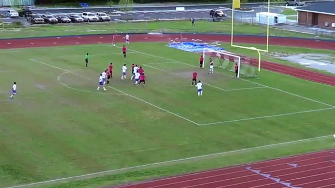 Incredible bicycle kick assist & bicycle kick goal scored by James Island Boys Soccer Team