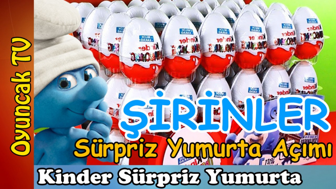 3 Kinder Sürpriz Yumurta Açımı! Sürpriz Yumurta Şirinler Serisi Oyuncaklar