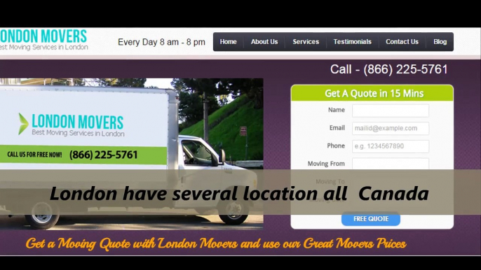 London Movers (Moving Company) : Get A Free Moving Quote