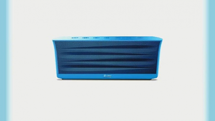 iLuv Rechargeable Splash-resistant Stereo Bluetooth Speaker with Jump-Start Technology-Blue