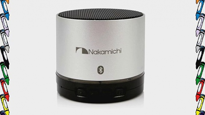 Nakamichi Bluetooth Round Speaker - Retail Packaging - Silver