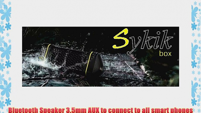 Sykik Box Portable Outdoor Sports Water Resistant Weather proof Shock proof Dust proof Rugged