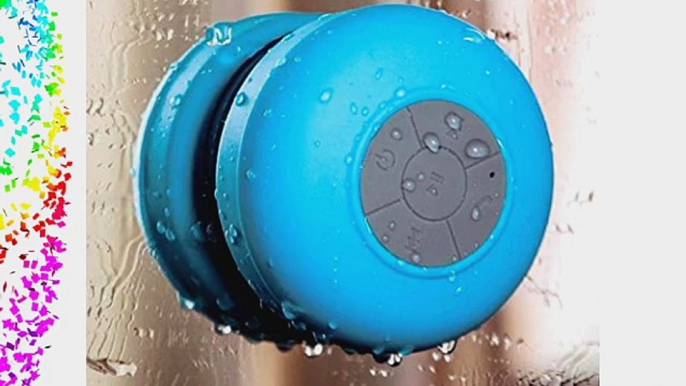 Mini Ultra Portable Waterproof Wireless Bluetooth Speaker with Suction Cup for Showers Bathroom