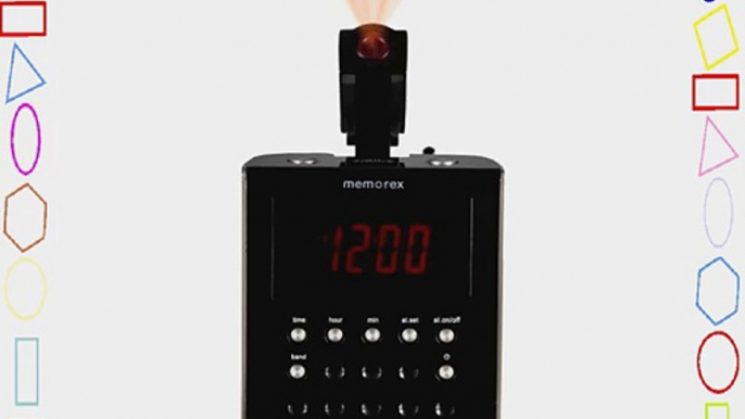 Memorex Projection Alarm Clock Radio