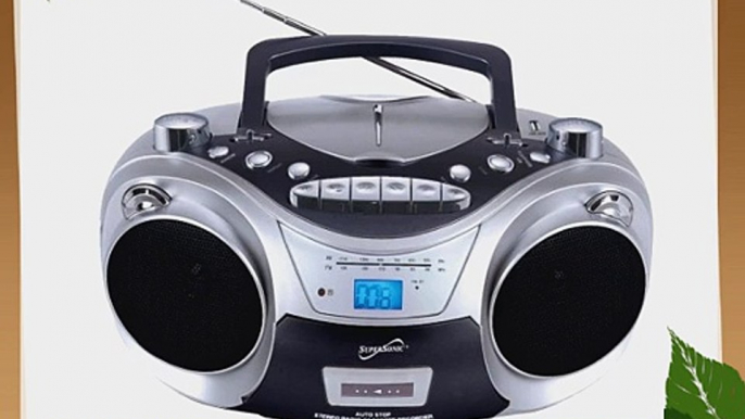 Supersonic SC-709 Portable MP3/CD Player with Cassette Recorder AM/FM Radio