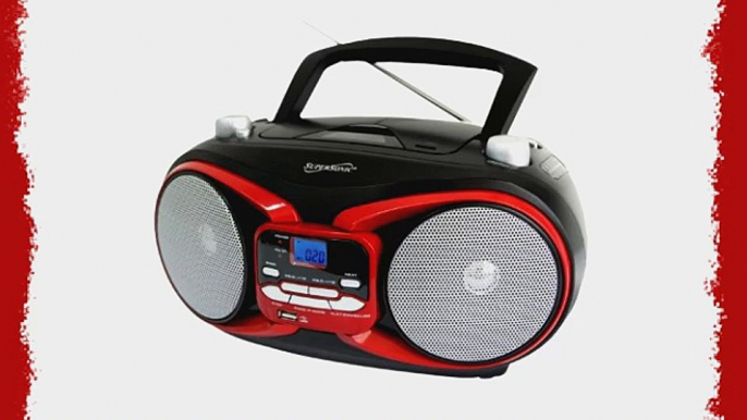 Supersonic Portable Mp3/Cd Player With Usb/Aux Input