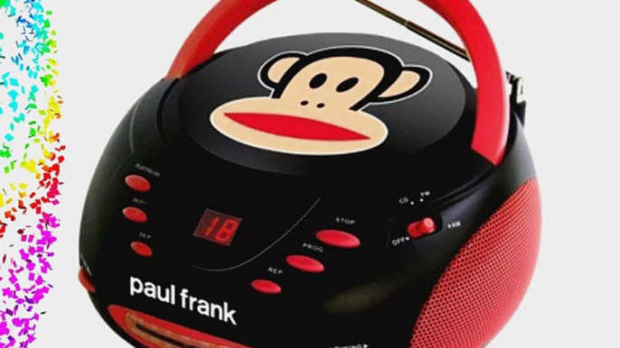 Paul Frank PF224BK Stereo CD Boombox with AM/FM Radio