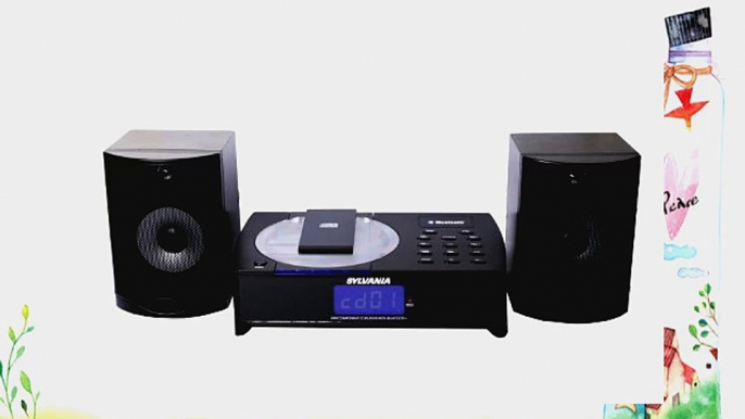 Sylvania Bluetooth CD Micro System with FM Radio and Clock