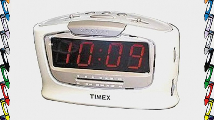 Timex T256W Jumbo 1.4 LED Alarm Clock Radio