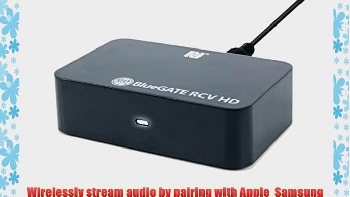 BlueGATE RCV HD Home Bluetooth aptX Audio Receiver with NFC Compatibility and Digital and Analog