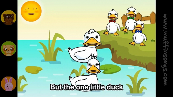 Six Little Ducks nursery rhymes & children songs with lyrics muffin songs