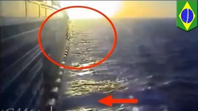 Crazy World Cup fans: Shocking video of Mexican who fell from cruise ship after Brazil Mexico match