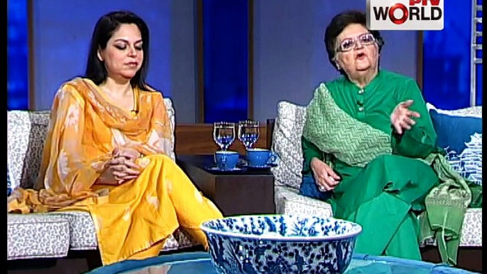 Weekend World With Sophiya (Date:10-05-2015) Salima Hashmi,Mira Hashmi,Lozina shoaib,Fozia shoaib,Anoushey Asad