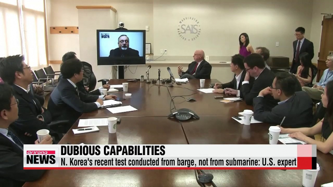 U.S. expert downplays N. Korea's submarine-launched ballistic missile test