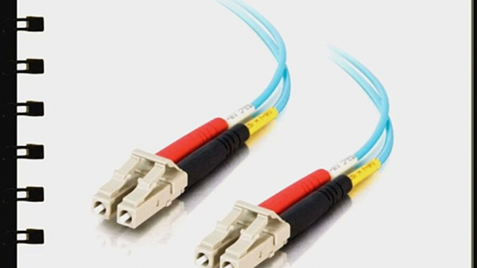 C2G / Cables to Go 01113 LC-LC  10GB 50/125 OM3 Duplex Multimode PVC Fiber Optic Cable Aqua