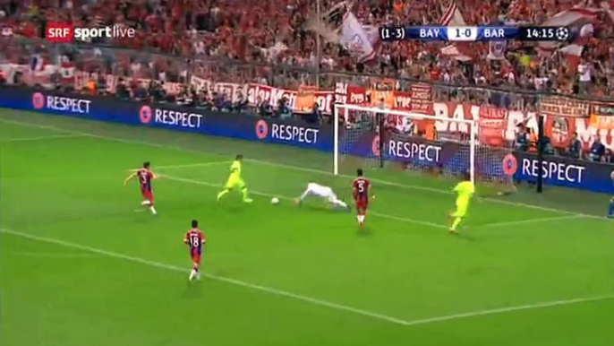 Goal Neymar - FC Bayern Munich - Fc Barcelona 1-1 (UCL) 12.05.2015