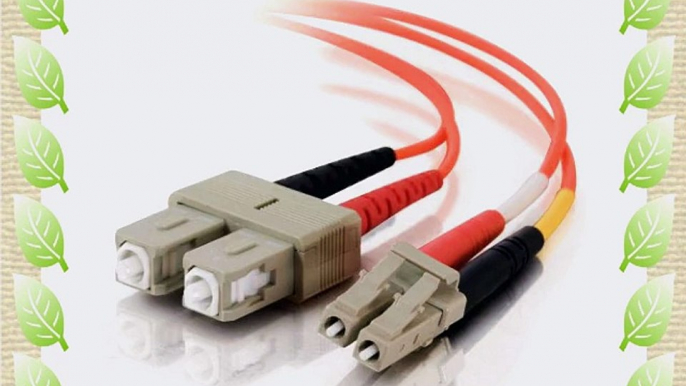 C2G / Cables to Go 33119 LC-SC  62.5/125 OM1 Duplex Multimode PVC Fiber Optic Cable Orange