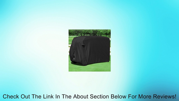 WATERPROOF SUPERIOR BLACK GOLF CART COVER COVERS CLUB CAR, EZGO, YAMAHA, FITS MOST FOUR-PERSON GOLF CARTS Review