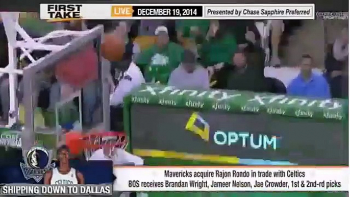 ESPN First Take - Boston Celtics Traded Rajon Rondo to the Dallas Mavericks | First Take