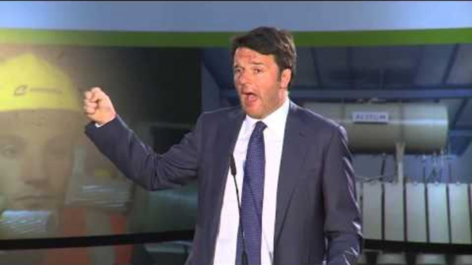 Malta - Renzi all'inaugurazione dell'interconnettore elettrico tra Malta e Italia (09.04.15)