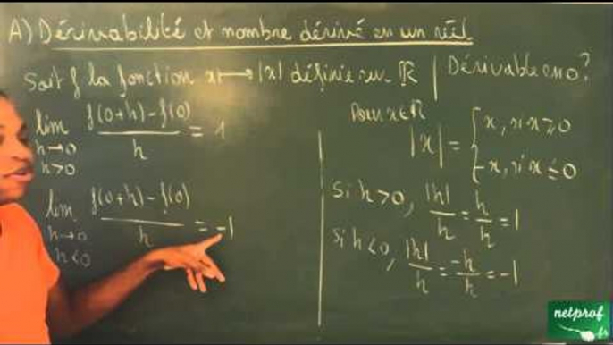 ABN / Dérivation - Primitives d'une fonction / Utilisation du taux d'accroissement (3)