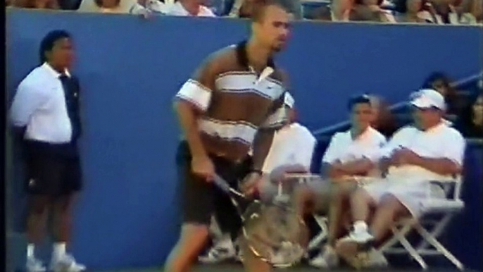 Pete Sampras vs Andre Agassi - 1995 US Open (Men's Singles - Final) - Set 3