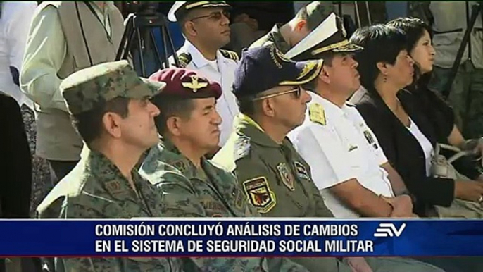 Autoridades proponen aumentar a 25 años las aportaciones de militares al ISSFA