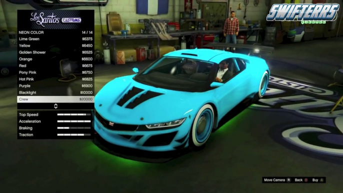 GTA 5: NEW "NEON LIGHTS" Gameplay! How to Get Neon Lights for Cars! "GTA 5 Xbox One & PS4"