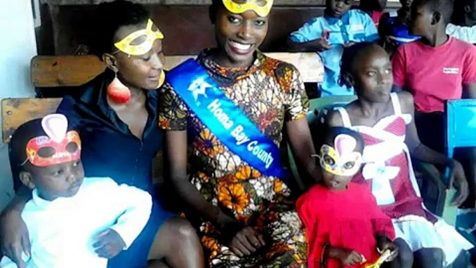 Miss Tourism Homa Bay spending christmas with orphans.