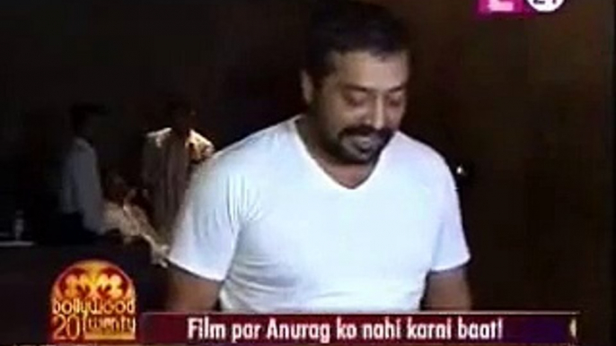 Anurag Kashyap silent on Bombay Velvet Question