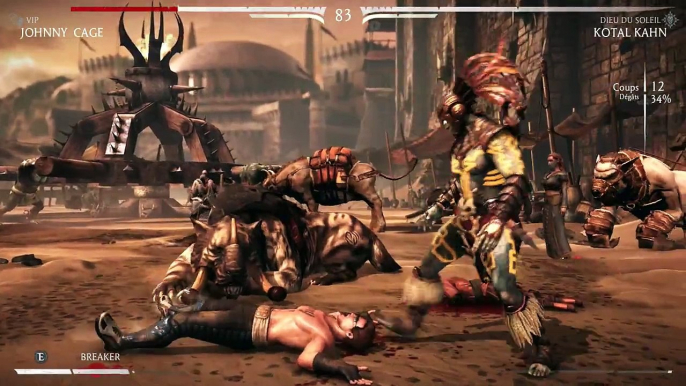 Mortal Kombat X - Kotal Khan dominates Johnny Cage - Gyaku Ryona Male on male (gay oriented)