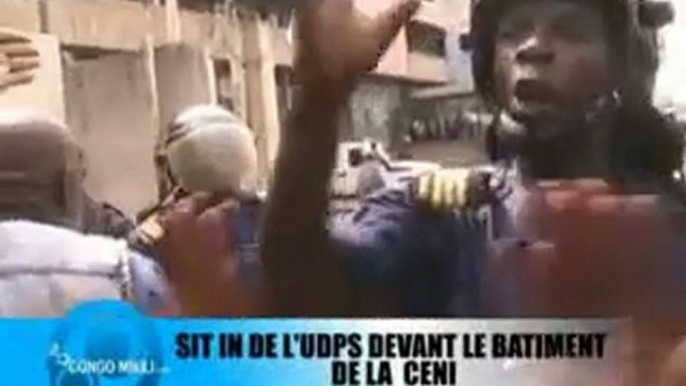 UDPS: SIT-IN DEVANT LA CENI