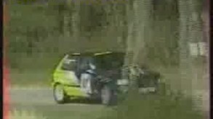 Crash rallye des Lacs 2004