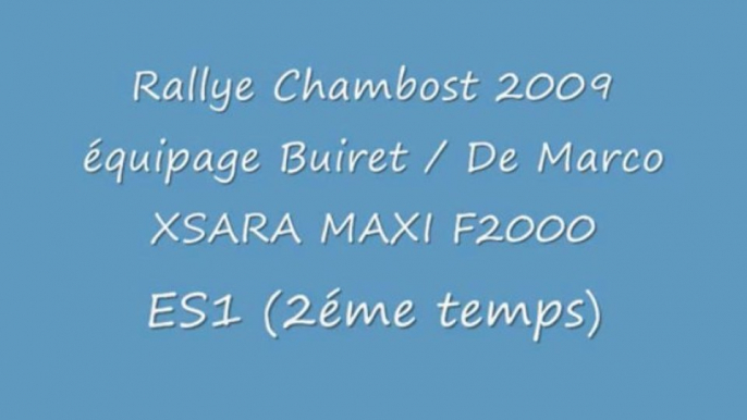 rallye chambost 2009, Xsara Maxi F2000, camera embarqué