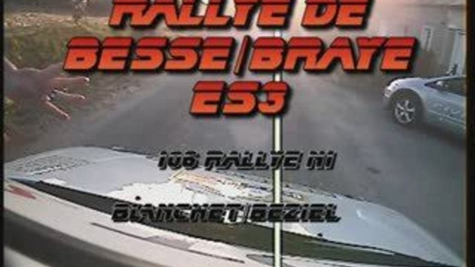 Camera embarquée rallye Besse / Braye ES3