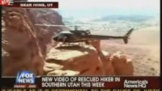 New Video Of Helicopter Rescuing Hiker From Cliff In Utah