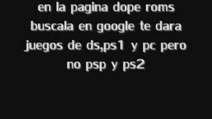 como descargar juegos de psp,ds,psx,ps2 y pc