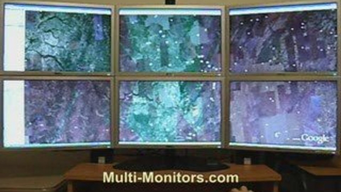 SUPER PC™ Six LCD Multiple Monitor Desktop & Hex LCD Display