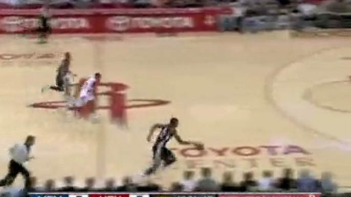 NBA Rudy Gay picks up the loose ball and slams it home with