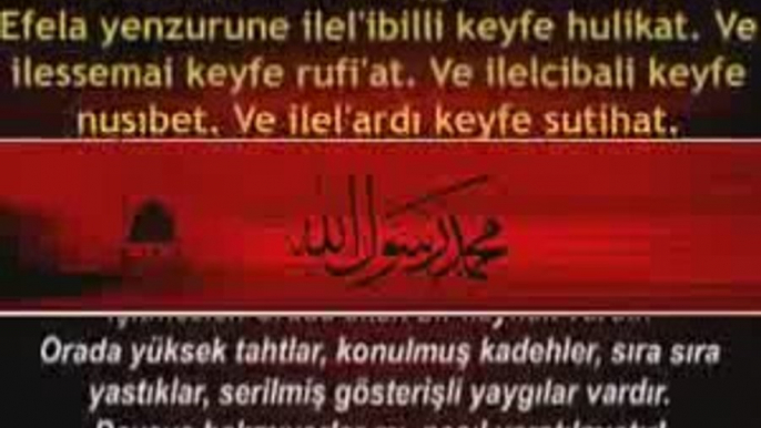 Gasiye Suresi  - Evladi Resul Kabe ImamiTürkçe( Meali )