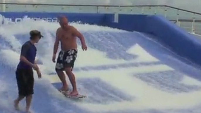 Fun FlowRider Falls On Oasis of the Seas