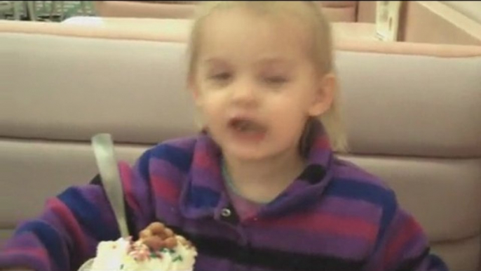 Kailyn and Grandpa at Malley's: Tin Roofs and Peanuts!