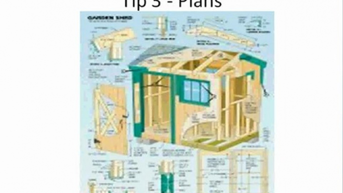 Build a Shed Using Metal Storage Shed Plans 3 Tips