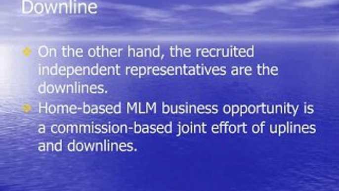 Home Based MLM Business Opportunity