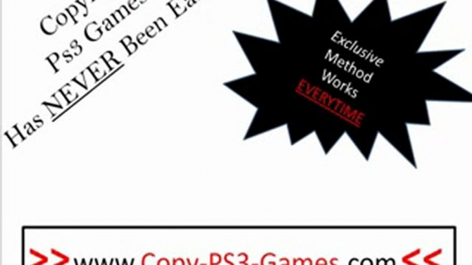 Copy PS3 Games - Get Flawless Copies Everytime!