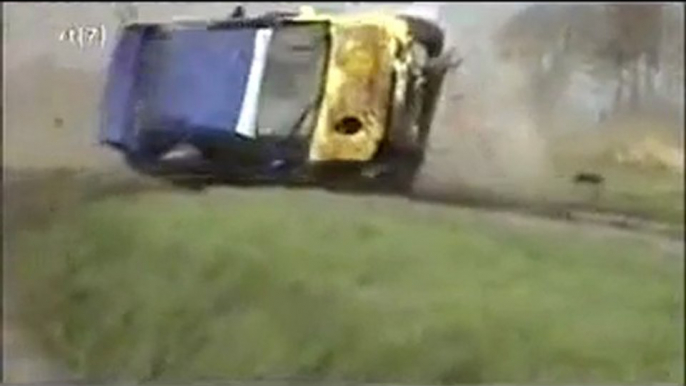 Ford Escort Cosworth WRC Crash