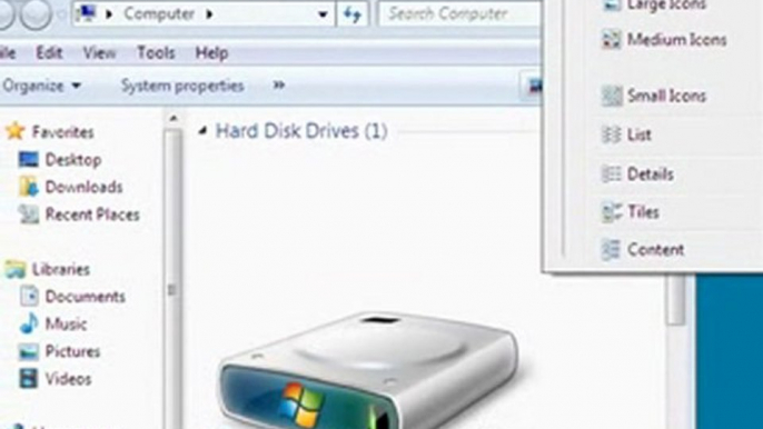 Change the Windows Explorer View in Windows 7